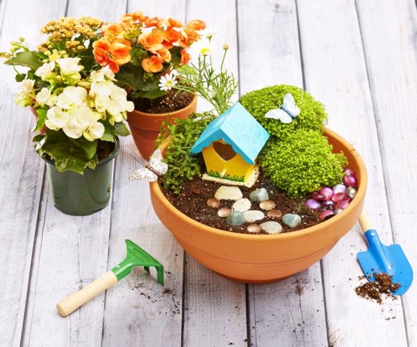 suunnittelu mini puutarha kevät koristelu ideoita luoda kevät kukkia puutarha