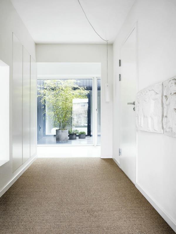 minimalistinen kesäasuntokasvien matto