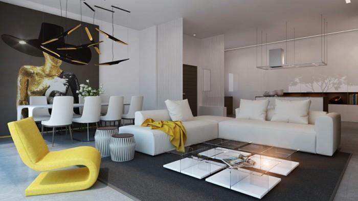 minimalistinen olohuone moderni olohuone hieno sohvapöytä
