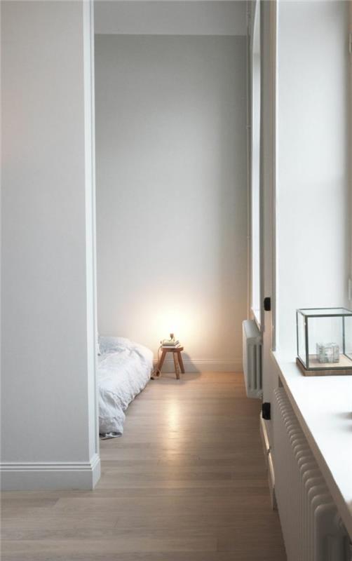 elävä minimalistinen asumisidea makuuhuone luovasti viihtyisä