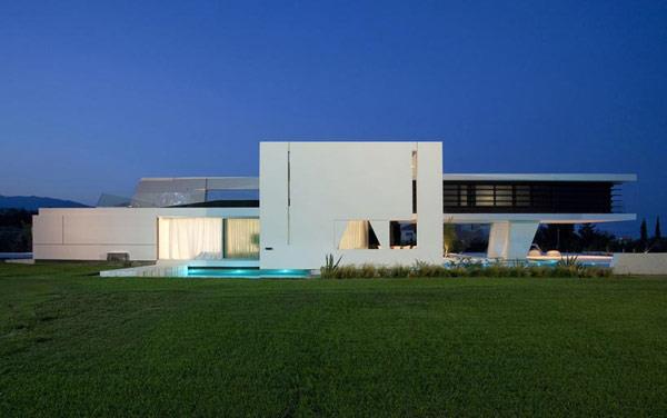 minimalistinen arkkitehtuuri suunnitteluidea valkoinen ateena kreikka