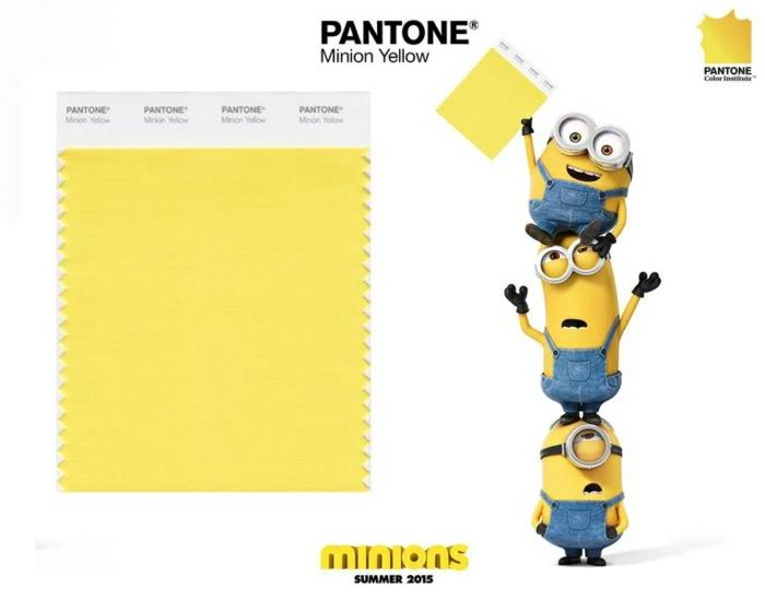 minion pantone värit keltainen minion puvut