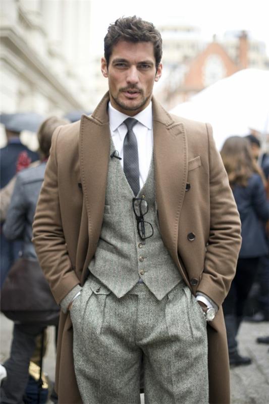 miesten puku takki muoti trendit klassinen englantilainen puku