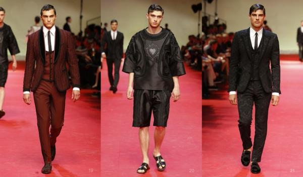 miesten asuja muotisuuntauksia dolce ja gabbana ss 2015 muotivinkkejä miehille