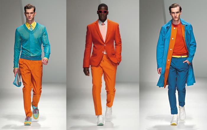 miesten vaatetrendit kirkkaat värit muotitrendit