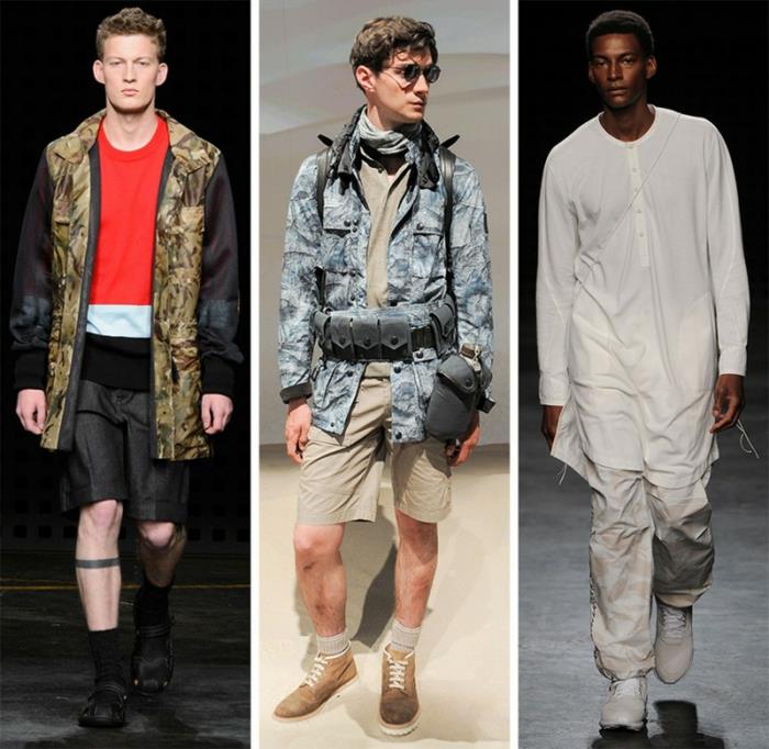 miesten muodin trendit 2016 tyylikkäät housut rento muoti urbaani tyyli armeijan lontoolainen kokoelma