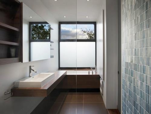 moderni kylpyhuone suunnittelu kuva idea peili lasi -ikkuna