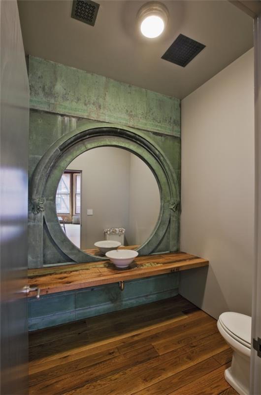 moderni sisustus kylpyhuone seinän suunnittelu patina vaikutus