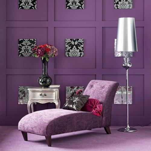 moderni violetti tyylikäs lepotuoli olohuone