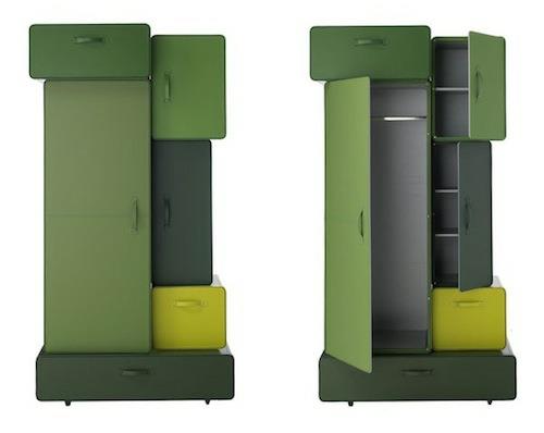 moderni taskukaapin suunnittelija vihreä tumma maarten de ceulaer