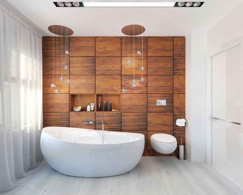 modernit kylpyhuoneet puinen kaappi sisäänrakennettu vapaasti seisova kylpyamme ylellinen kylpyhuone