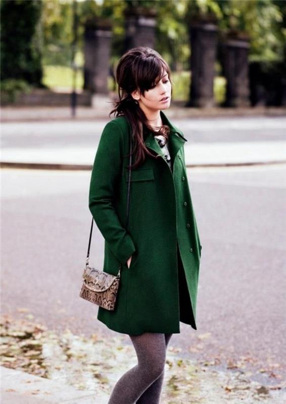 modernit naisten takit nykyiset trendivärit vihreä naisten takki talvi