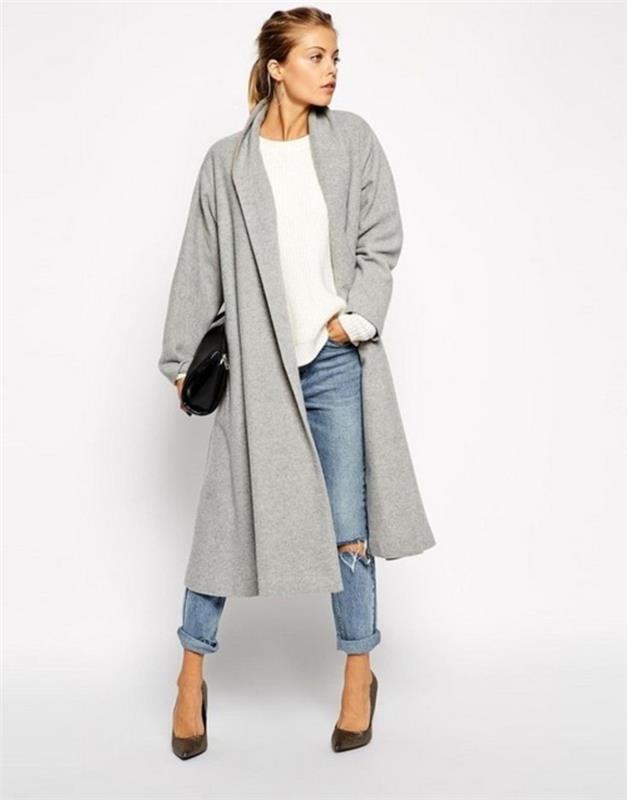 modernit naisten takit nykyiset trendivärit vaaleanharmaa