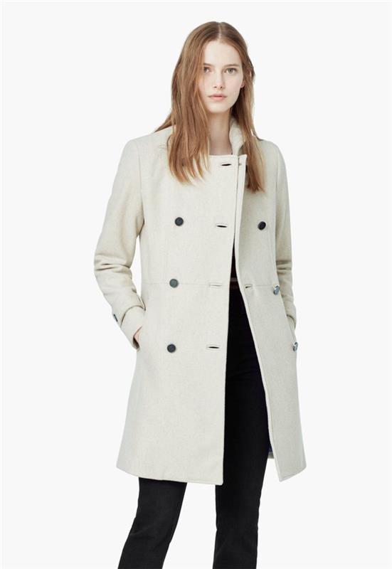 modernit naisten takit nykyiset trendivärit valkoinen