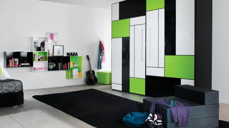modernit nuoriso -huoneideat nuorten huonekalujen värisuunnittelu