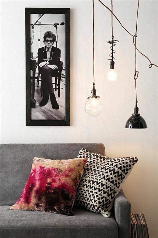 modernit lamput suunnittelee sohvan olohuoneen
