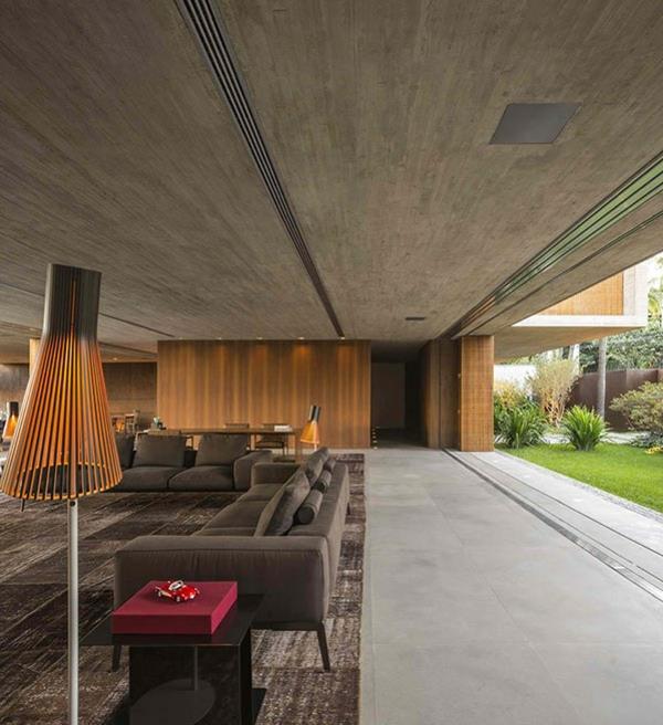 moderni arkkitehtuuri suunnittelu p talo brasilia sisäpuoli