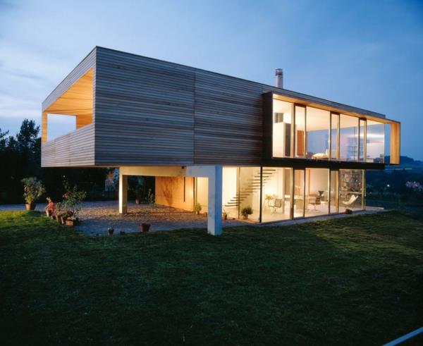 moderni arkkitehtuuri kestävä muotoilu moderni talo puutarhan suunnittelu