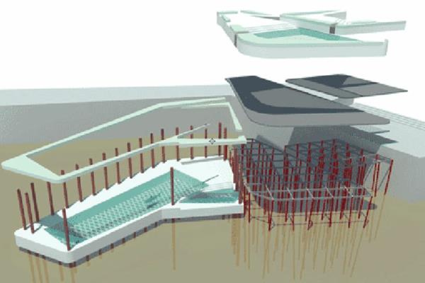 moderni arkkitehtuuri uima -allas suunnitteluhanke luonnollinen uima -allas thames -allas