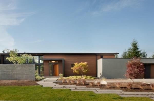 moderni arkkitehtuuri washington yelm prairie moderni talo puutarhasuunnittelu
