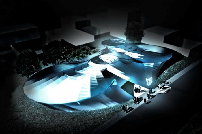 moderni arkkitehtuuri tulevaisuuden näkymät museo museo des scince fiction