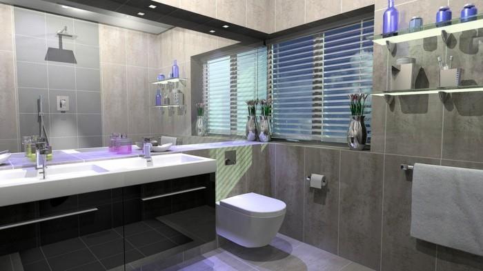 moderni kylpyhuone huonekalut kylpyhuone laatat peili pinta kaapit