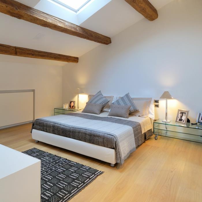 moderni lattia makuuhuone kalusteet puulattia yöpöydän valot
