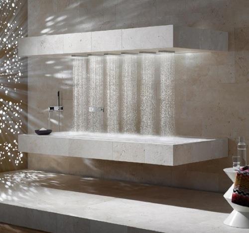 vaakasuora viileä suihku suunnittelee kylpyhuoneen dornbracht