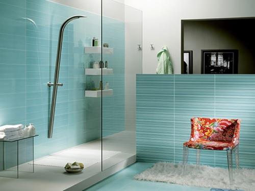 moderni viileä suihku suunnittelee kylpyhuoneen laatat