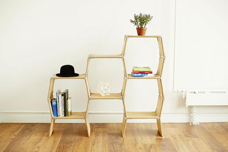 moderni design -huonekalujärjestelmä huonekalut modos toimistokalustehylly