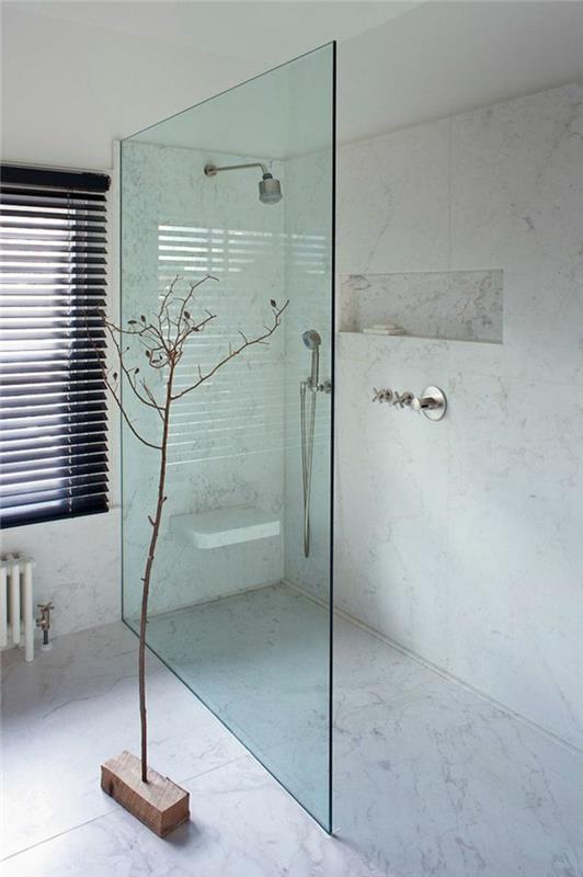 moderni sisustusideoita kylpyhuone suihkulla