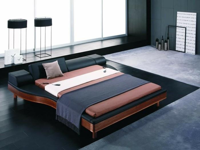 modernit sisustusideat elävät ideat makuuhuoneen sängyn suunnittelu lattian suunnittelu
