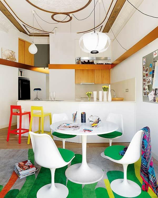 moderni ruokapöydän penkki staylisch inspiraatio pieni värillinen