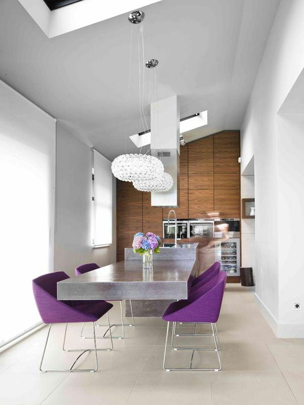 moderni ruokasali tuolit ruokapöydät keittiö ruokasali naisellinen violetti