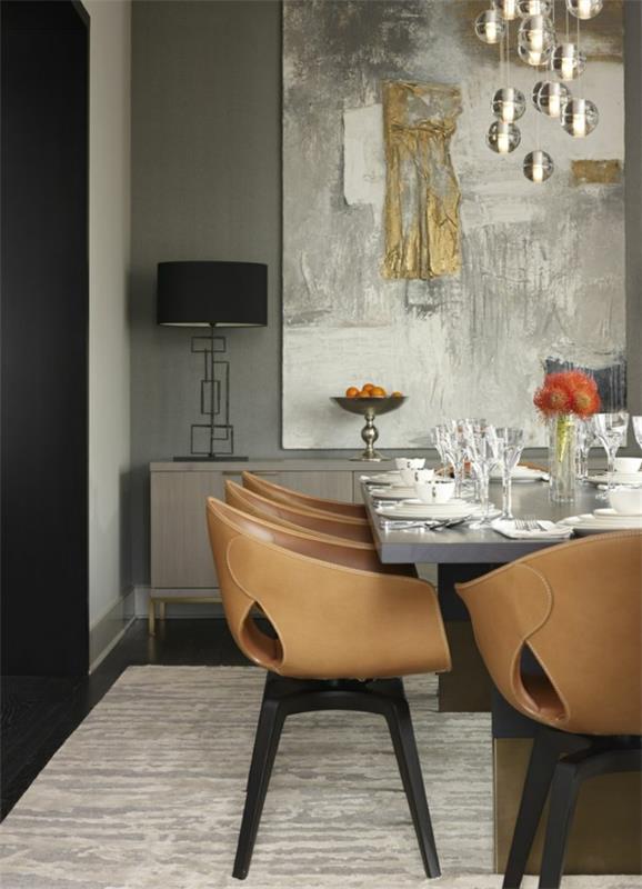 modernit ruokapöydän tuolit ruokapöydät keittiö ruokasali nahka
