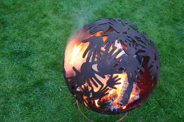 moderni palo kuoppia pallo palavat kädet modernit dsign -pallon kädet