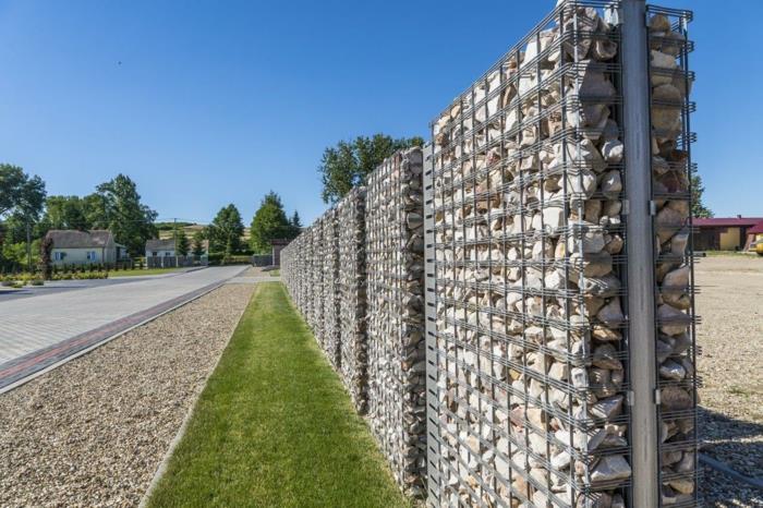 moderni gabion -muotoilu