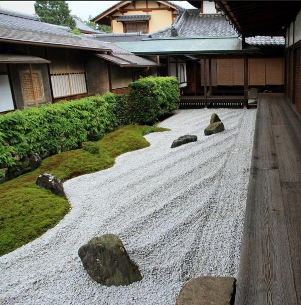 modernit puutarhasuunnitteluesimerkit japanilainen inspiraatio zen -puutarha