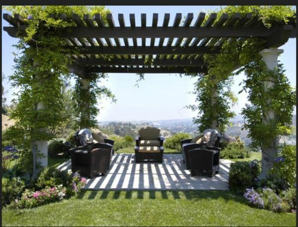 modernit puutarhasuunnitteluesimerkit pergola