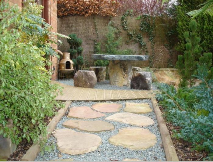 moderni puutarhasuunnittelu kivipuutarhasuunnittelulla etupihan suunnittelu kivilattialla