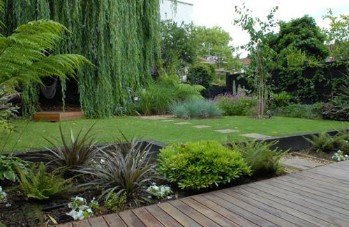 modernit puutarhat kuvat terassi design puu