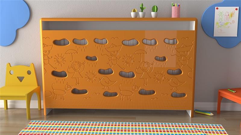 modernit patterit hauskoja hahmoja, jotka lämmittävät lastenhuonetta