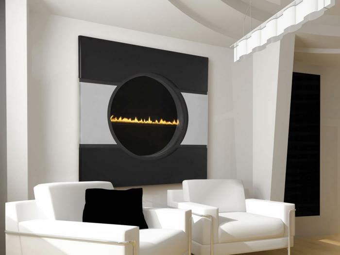 modernit uunit pyöreät futuristiset valkoiset olohuoneen huonekalut