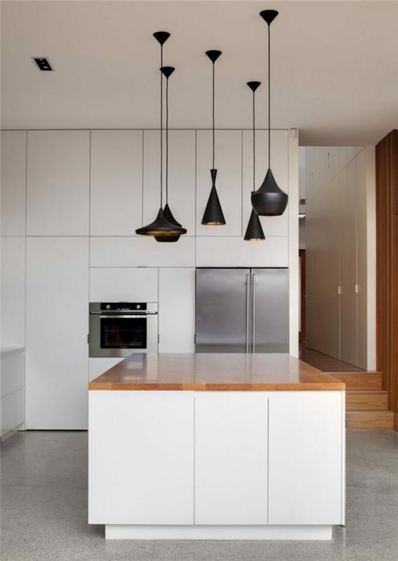 moderni keittiö minimalistisella ilmeellä