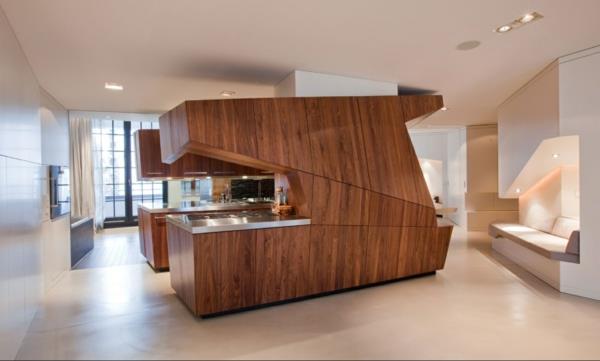 moderni keittiö remontti puu tekstuurit materiaalit houkutteleva