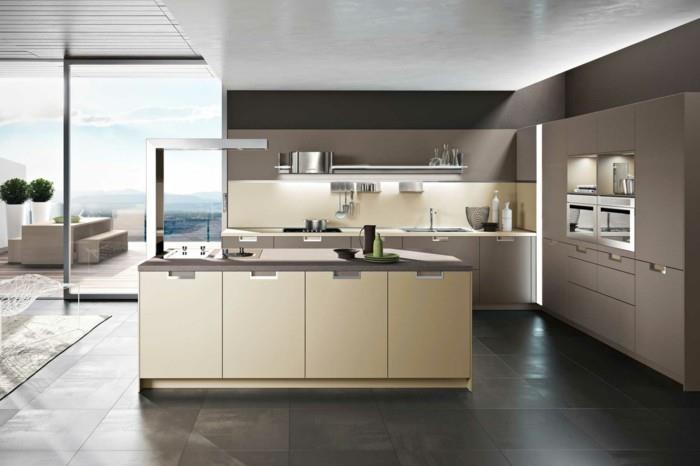 modernit keittiöt vapaasti seisovat keittiösaaren lattialaatat