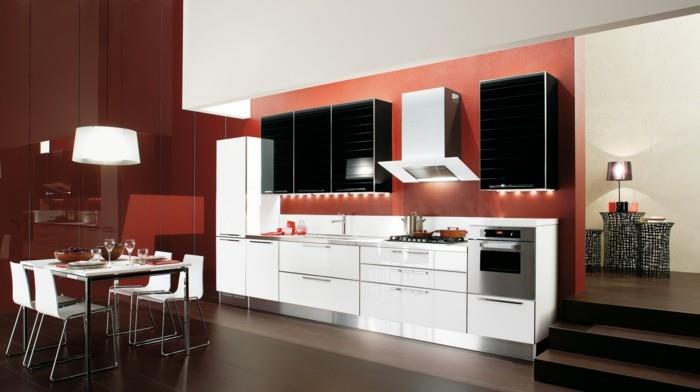 modernit keittiöt lämpimillä väreillä