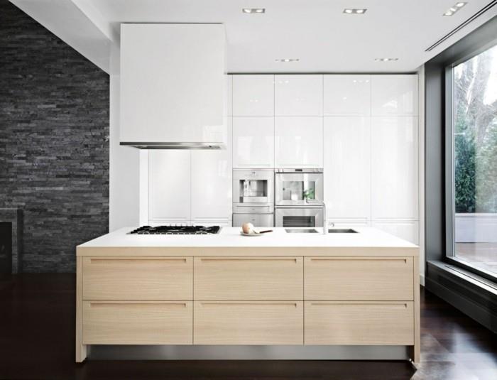 modernit keittiöt keittiösaari tummat lattiat valkoiset keittiökaapit