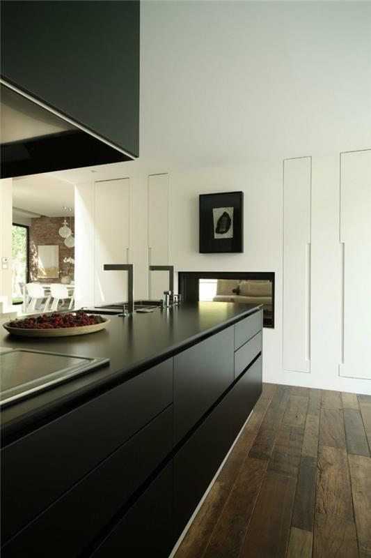 modernit keittiöt mustat keittiökaapit ovat tyylikkäitä ja käytännöllisiä