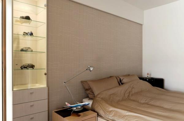moderni minimalistinen sisustusidea makuuhuone